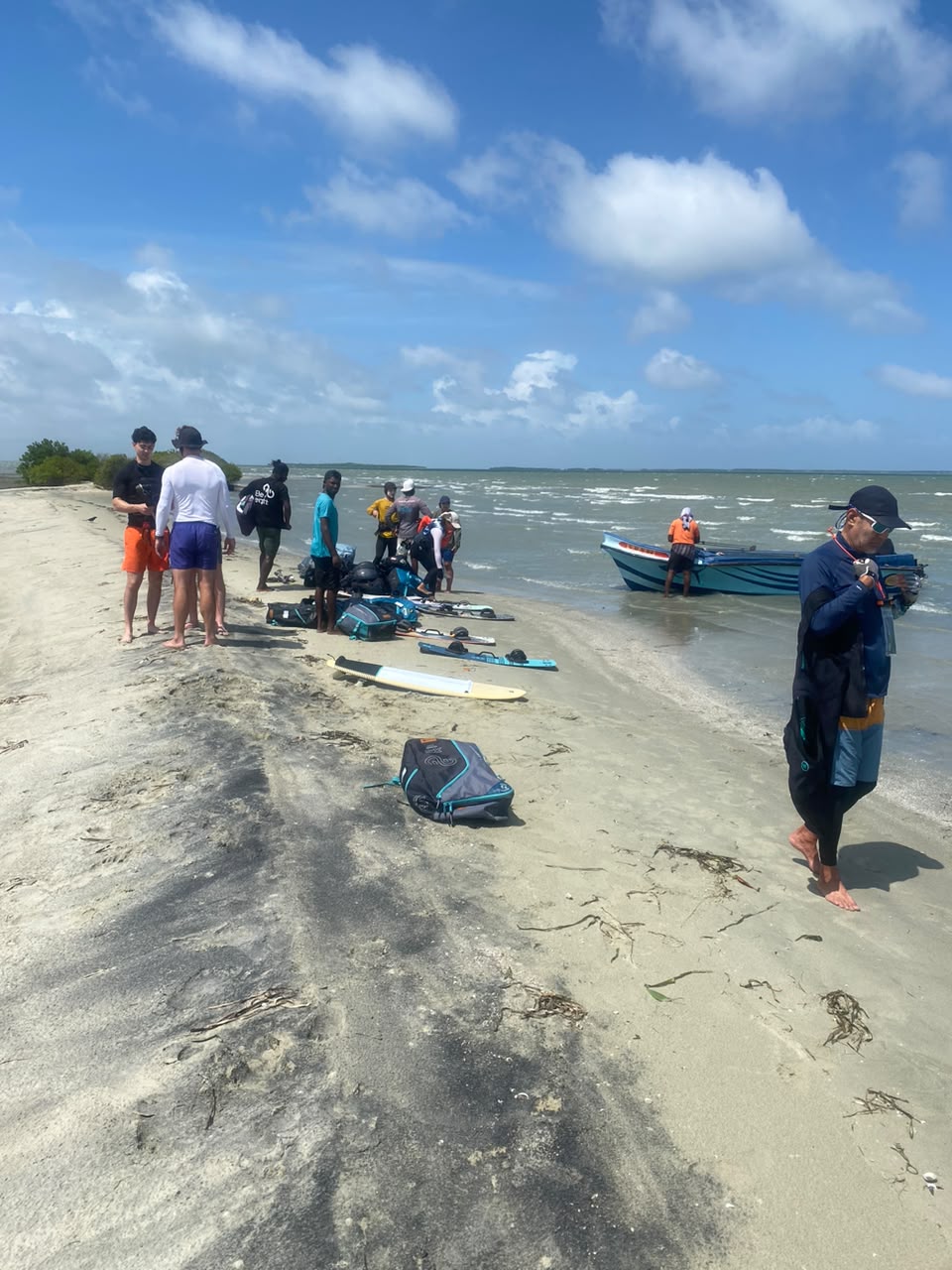 Kite school gear station on the beach – kitesurfing in Kalpitiya, Sri Lanka (photo 26)